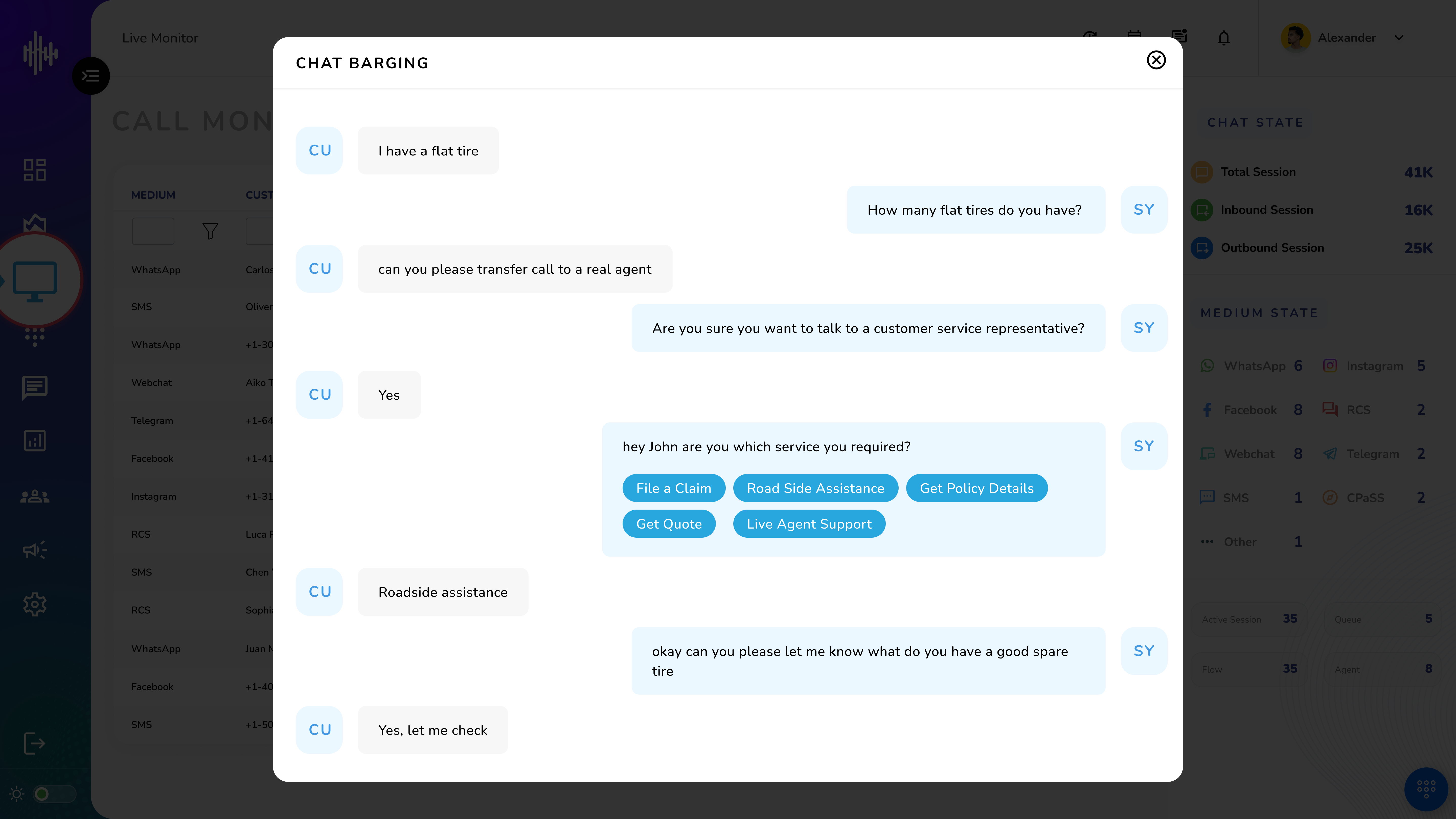 Live Monitor - Chat Monitor - Chat Barging 